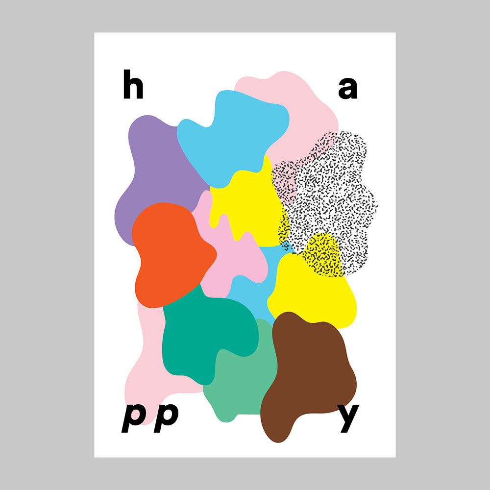 Post a card  - H A P P Y