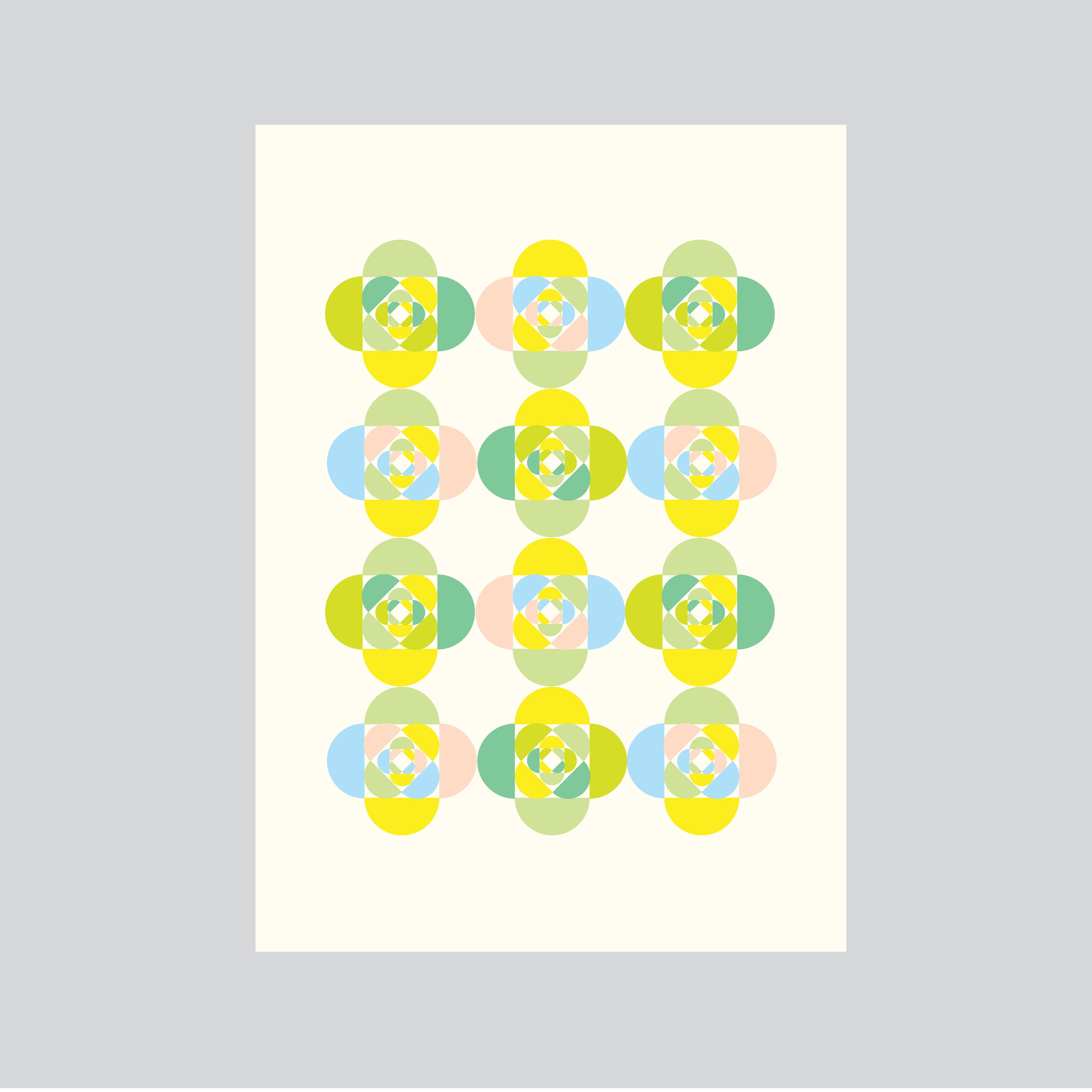 Pastel flower poster