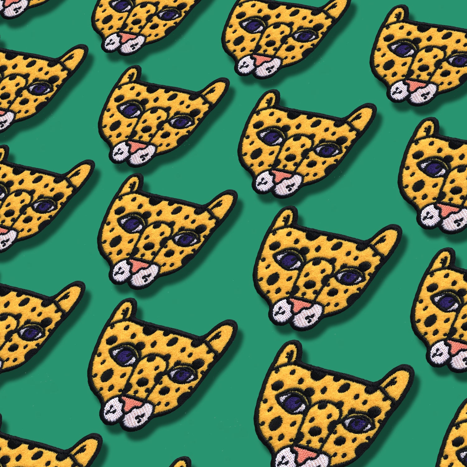 Animal face iron patch