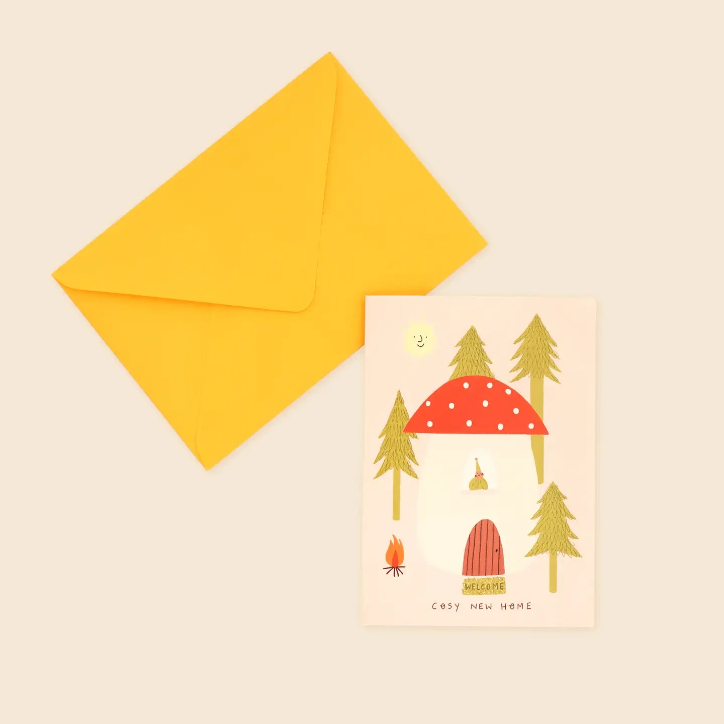 Toadstool Cosy New Home Card | A6