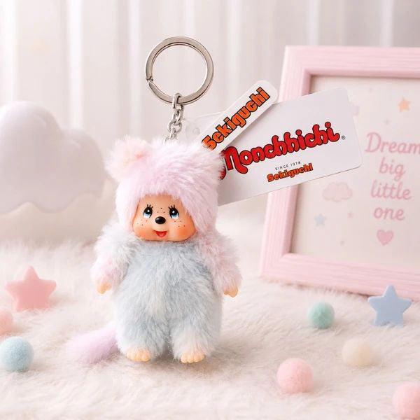 Monchhichi Classic Schlüsselanhänger – Tie Dye