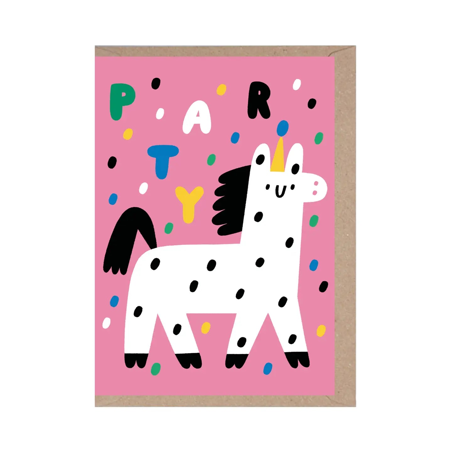 Lama Confetti Card