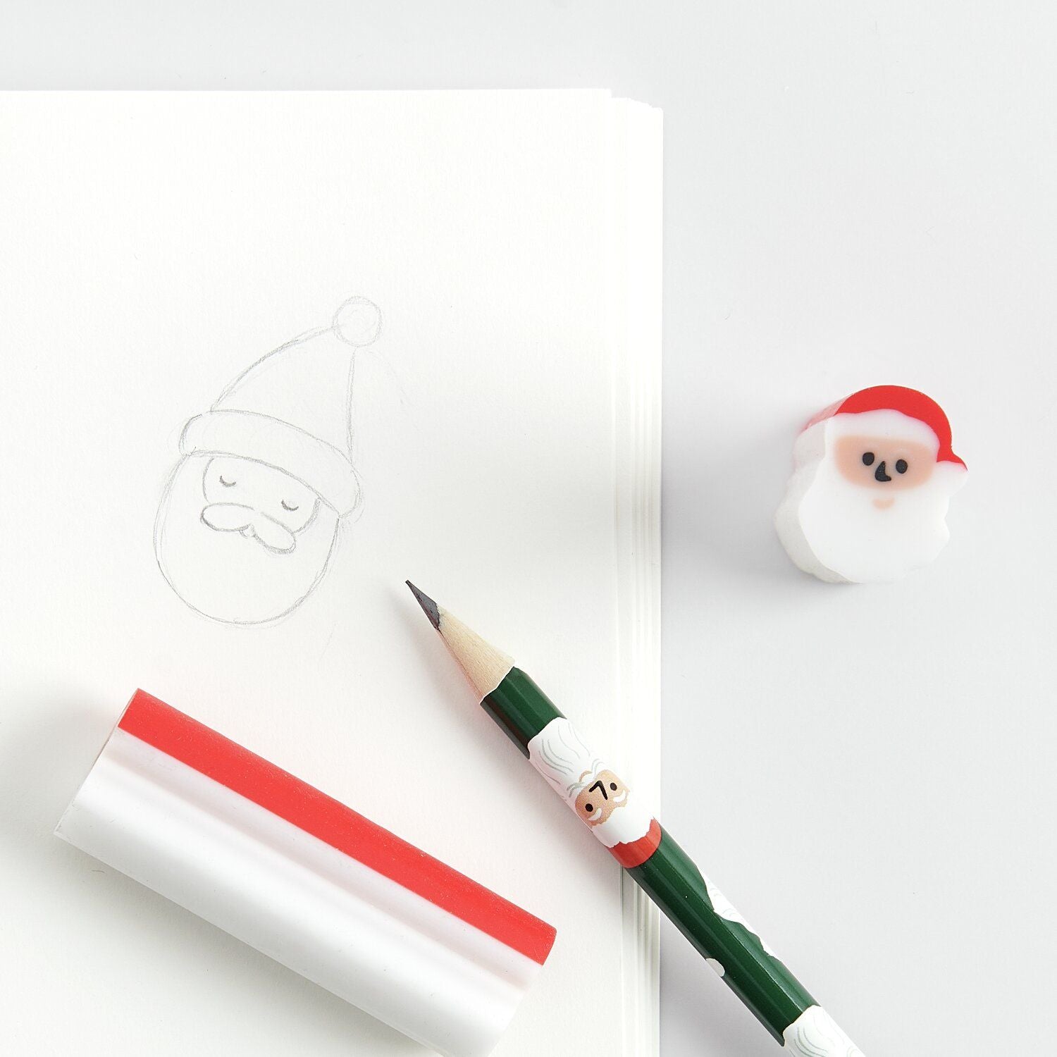 Santa Eraser Stick