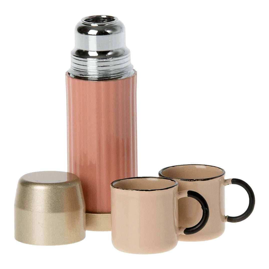 Thermos and cups - Soft coral