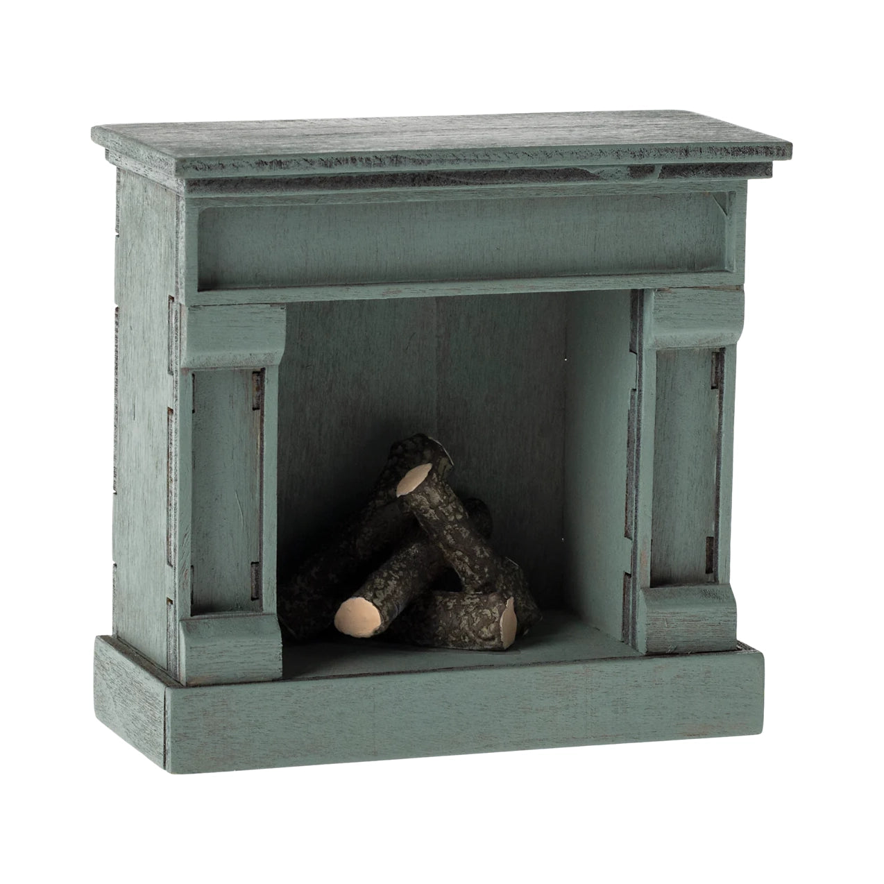 Miniature fireplace - Vintage Blue