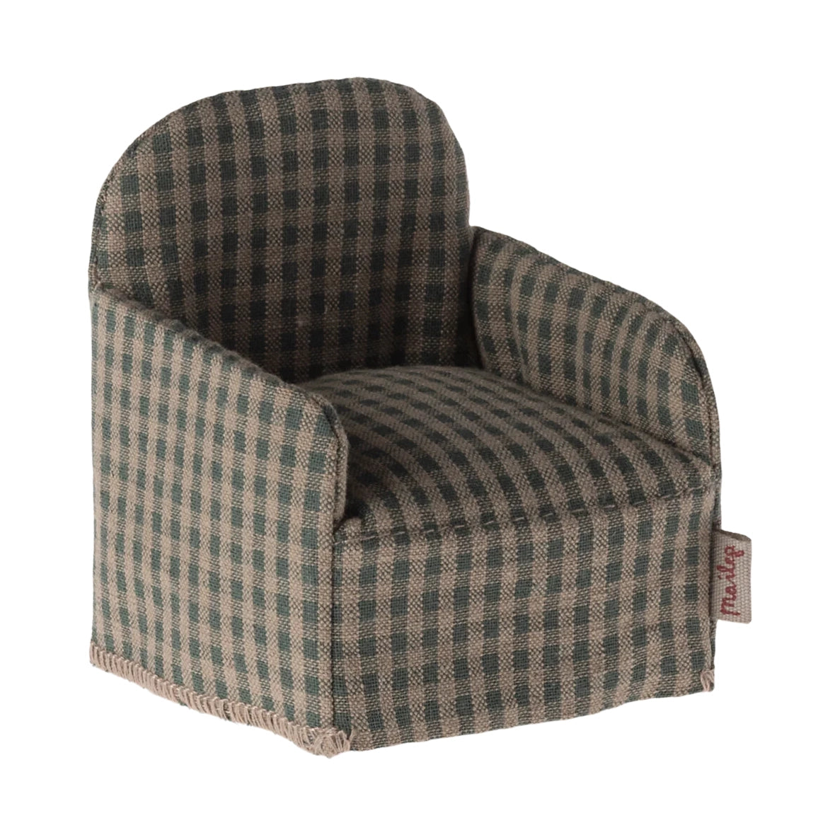 Mouse Chair - Green Checker