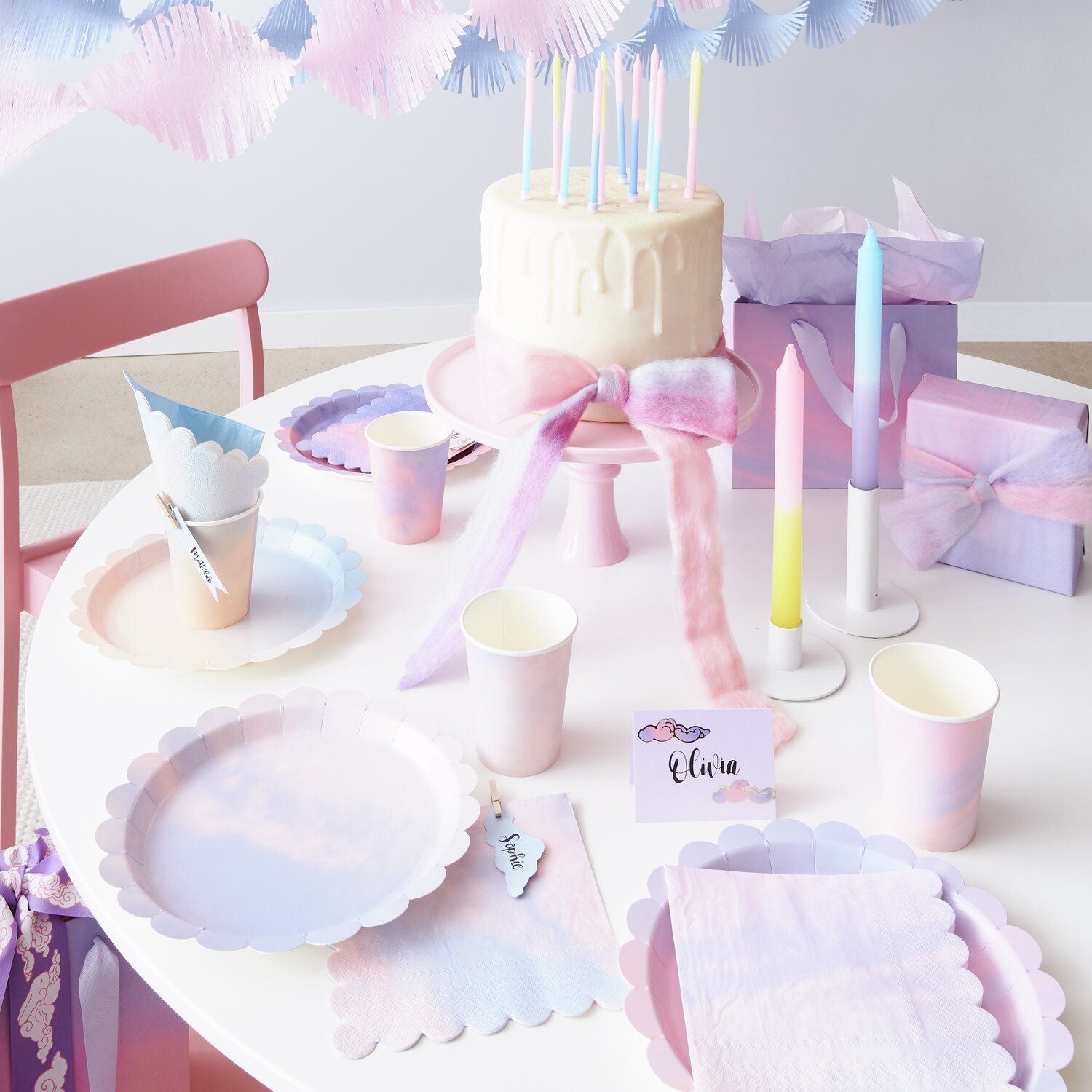 Paper plate mix The sky 23 cm (8 pcs)