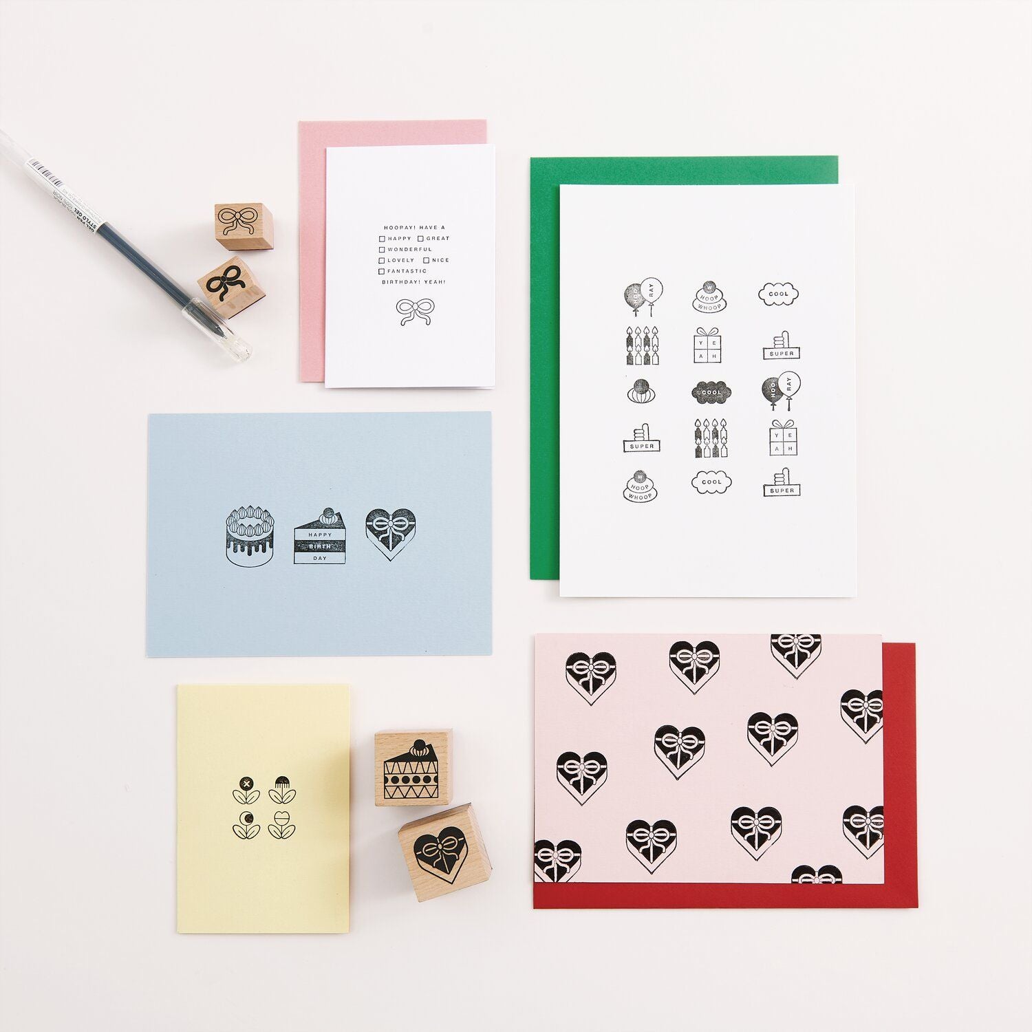 Redfries Happy Birthday stamp set