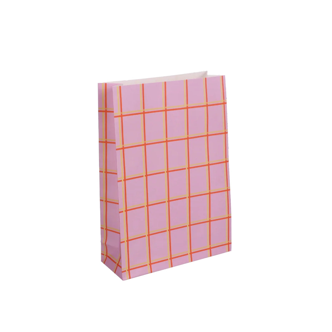 Block bag:Checker Fuchsia 22x35 cm(5 Bags)