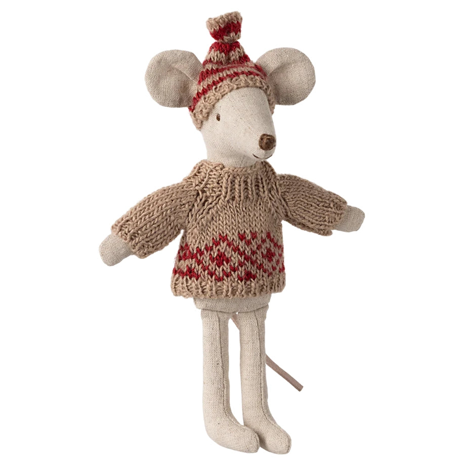 Knitted sweater and hat, Mum mouse