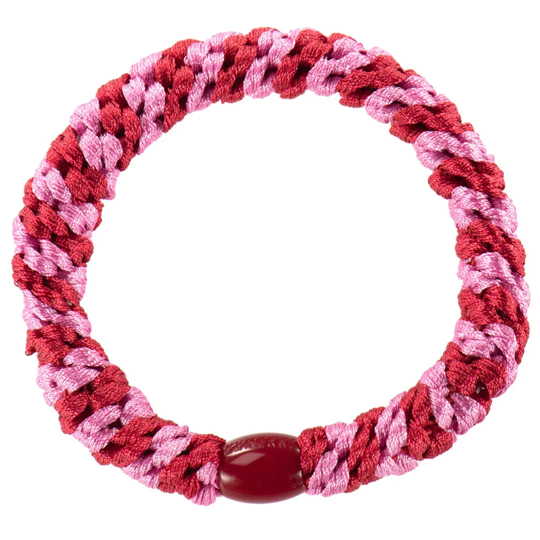KKNEKKI Red-Bubblegum stripe
