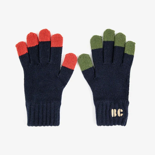 BC COLORED FINGERS KNITTED GLOVES