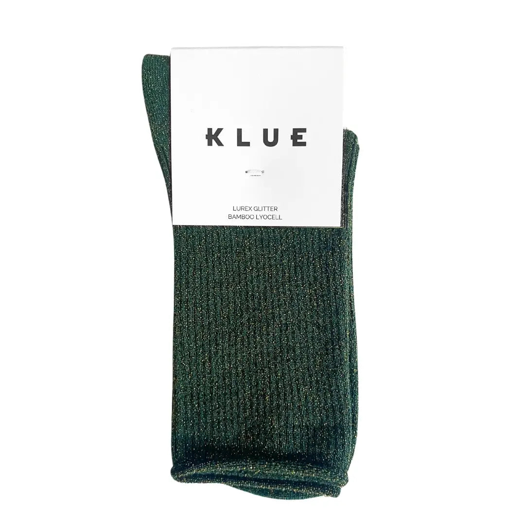 Glitter Lurex Socks - Green