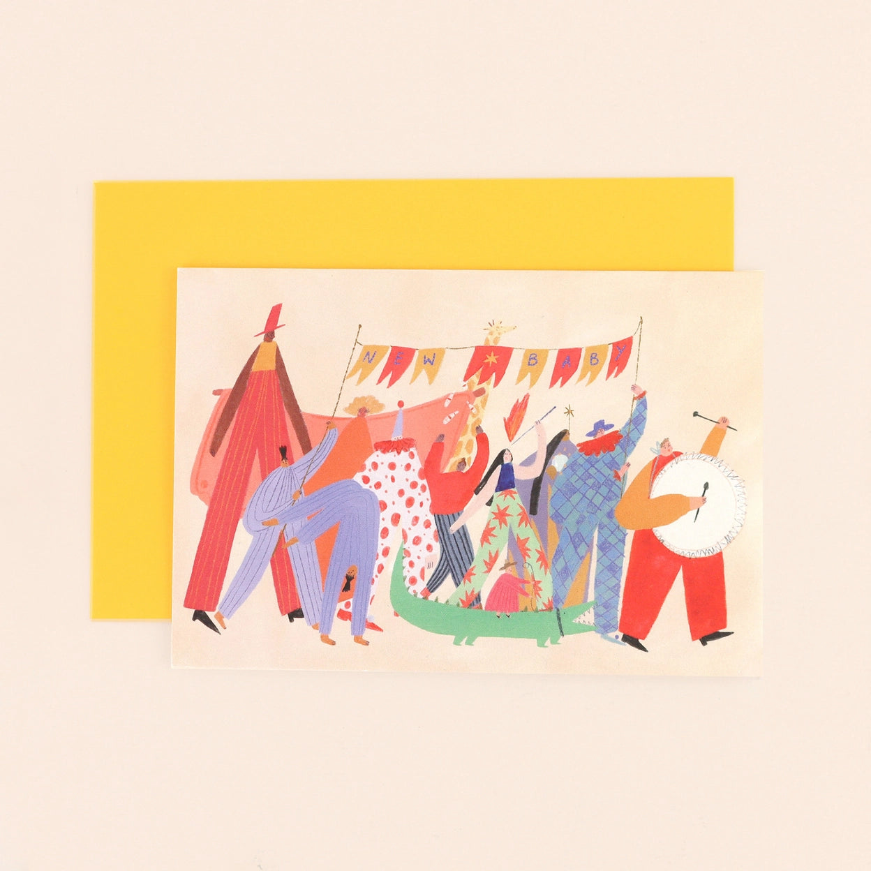 Circus Parade New Baby Card | A6