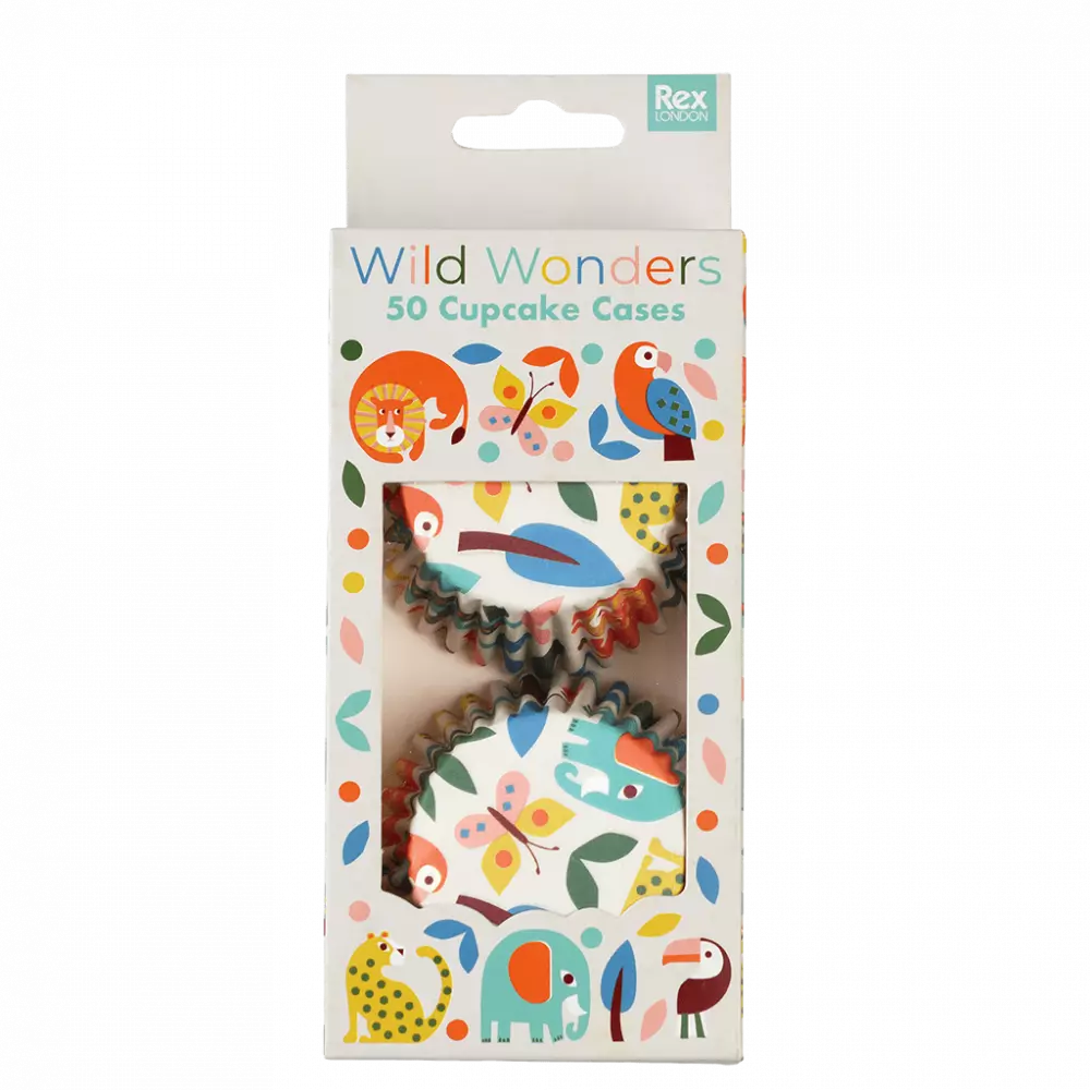 Wild Wonders Cupcake Cases (pack Of 50)