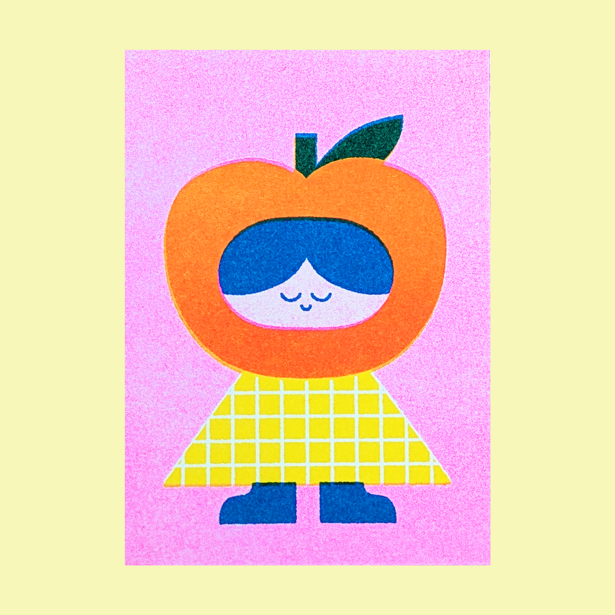 Risographie-Drucke – Tiny fruit friends (3er-Set)
