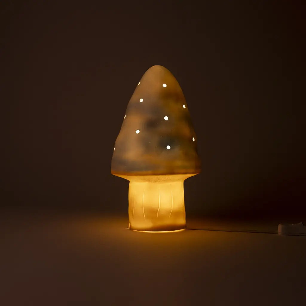 Pilzlampe – Vintage Rosa