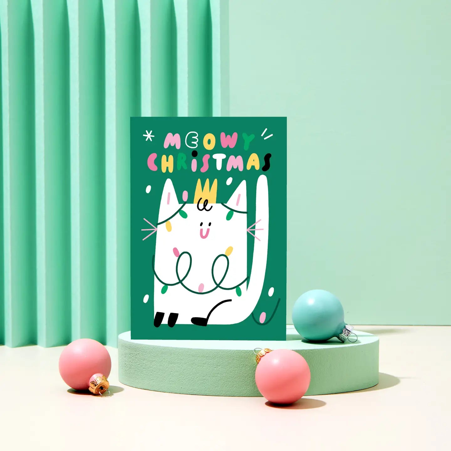 Meowy Chirstmas - Christmas Cats Card