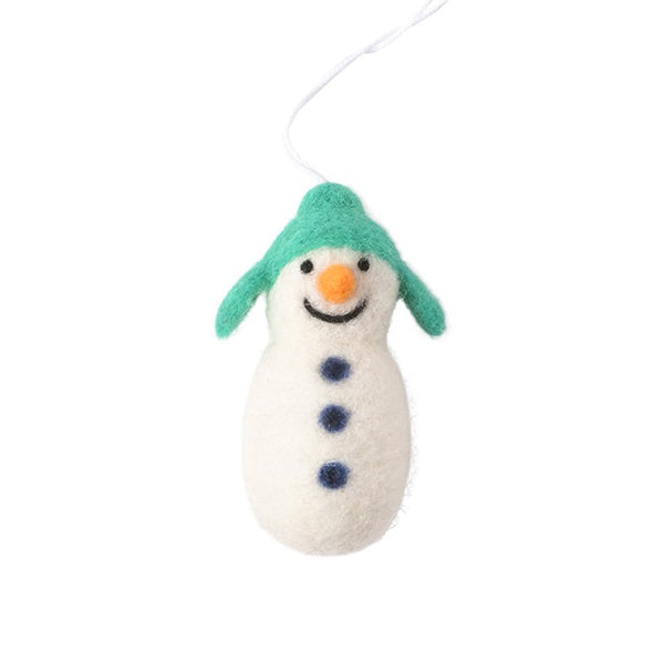 Schneemann Filzanhänger