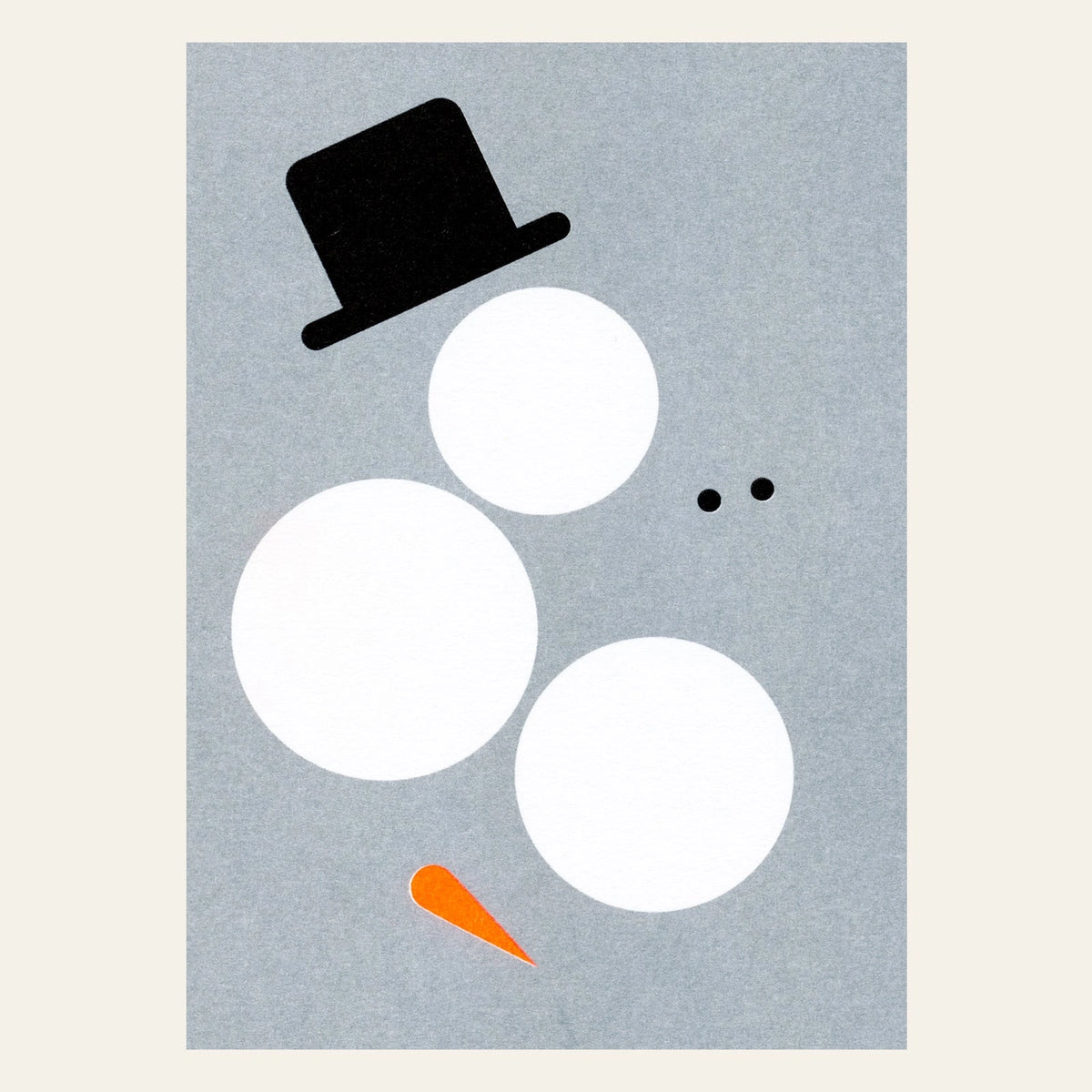 Chaos Snowman Postcard