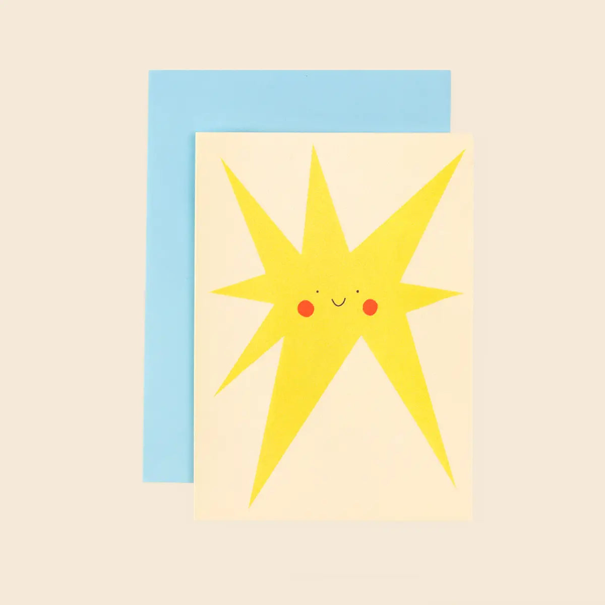 Smiling Star Greeting Card | A6