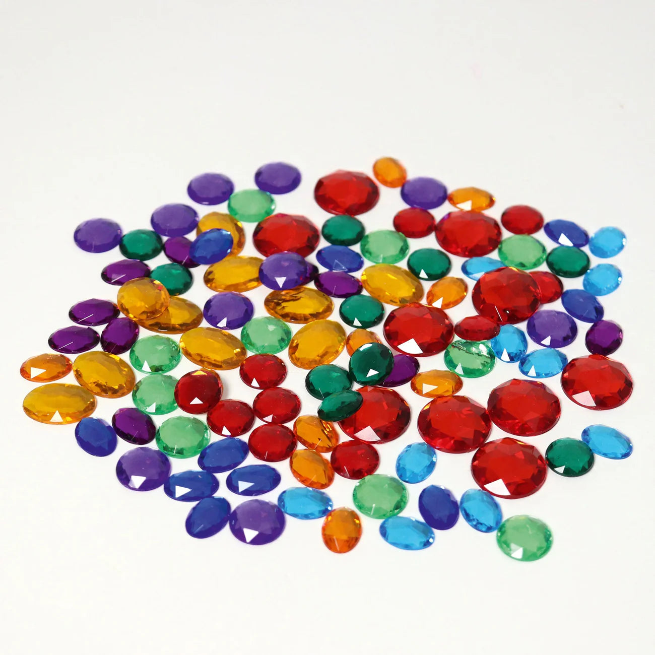 100 Small Acrylic Glitter Stones