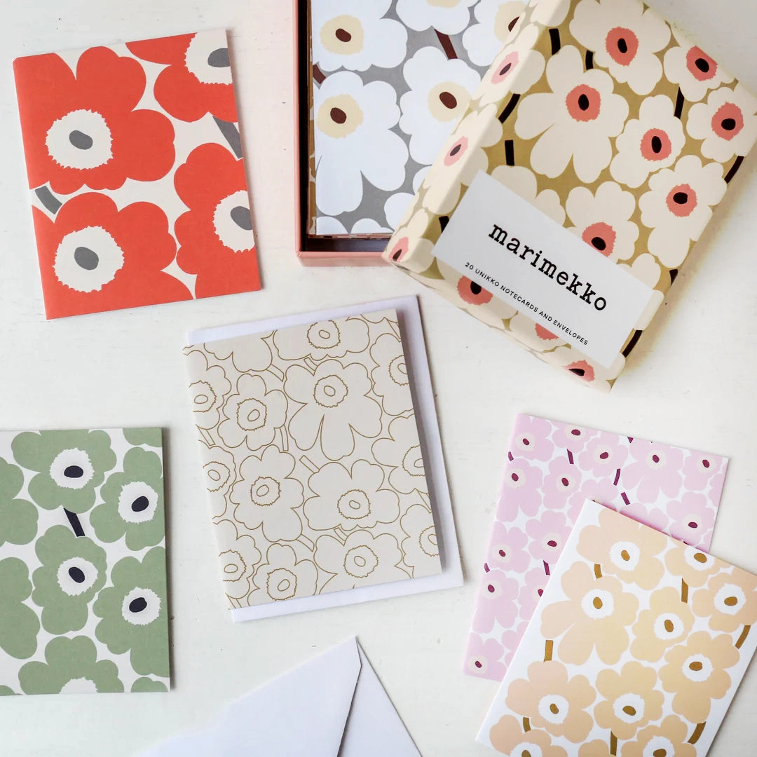 Marimekko Notes (Pastels) 20 Unikko Notecards & Envelopes