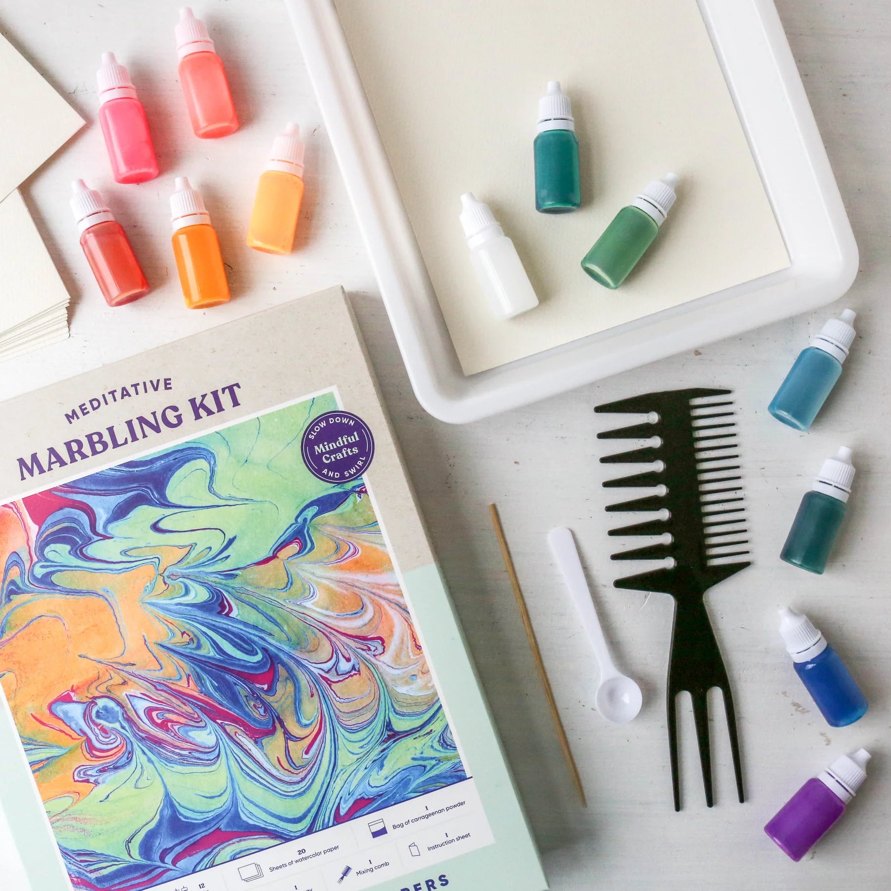 Mindful Crafts: Meditative Marbling Kit (EN)