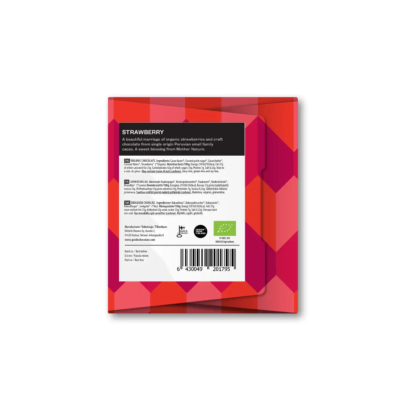 Strawberry Chocolate 49% (vegan & organic)