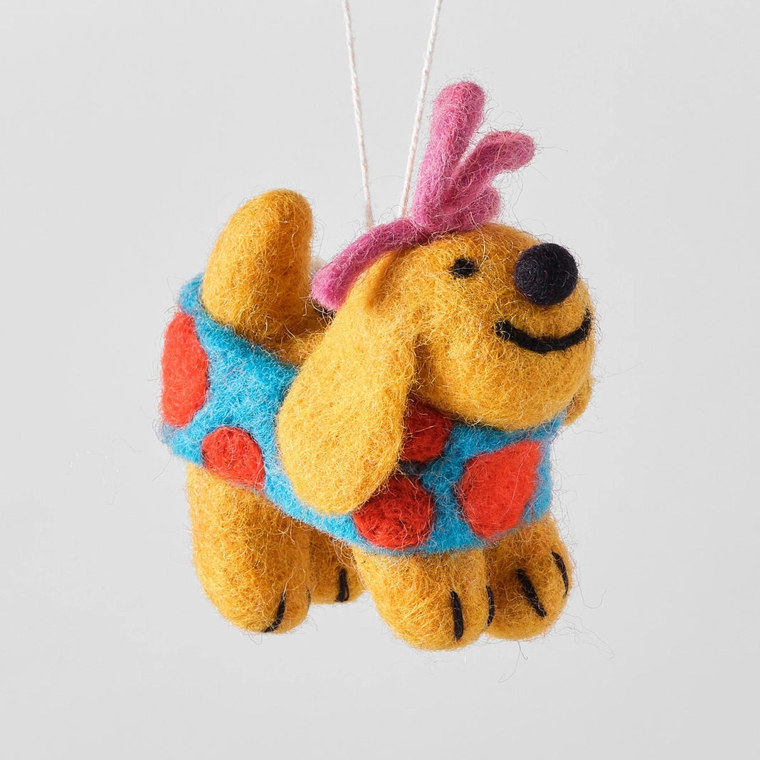 Fifi Hanging Felted Ornament