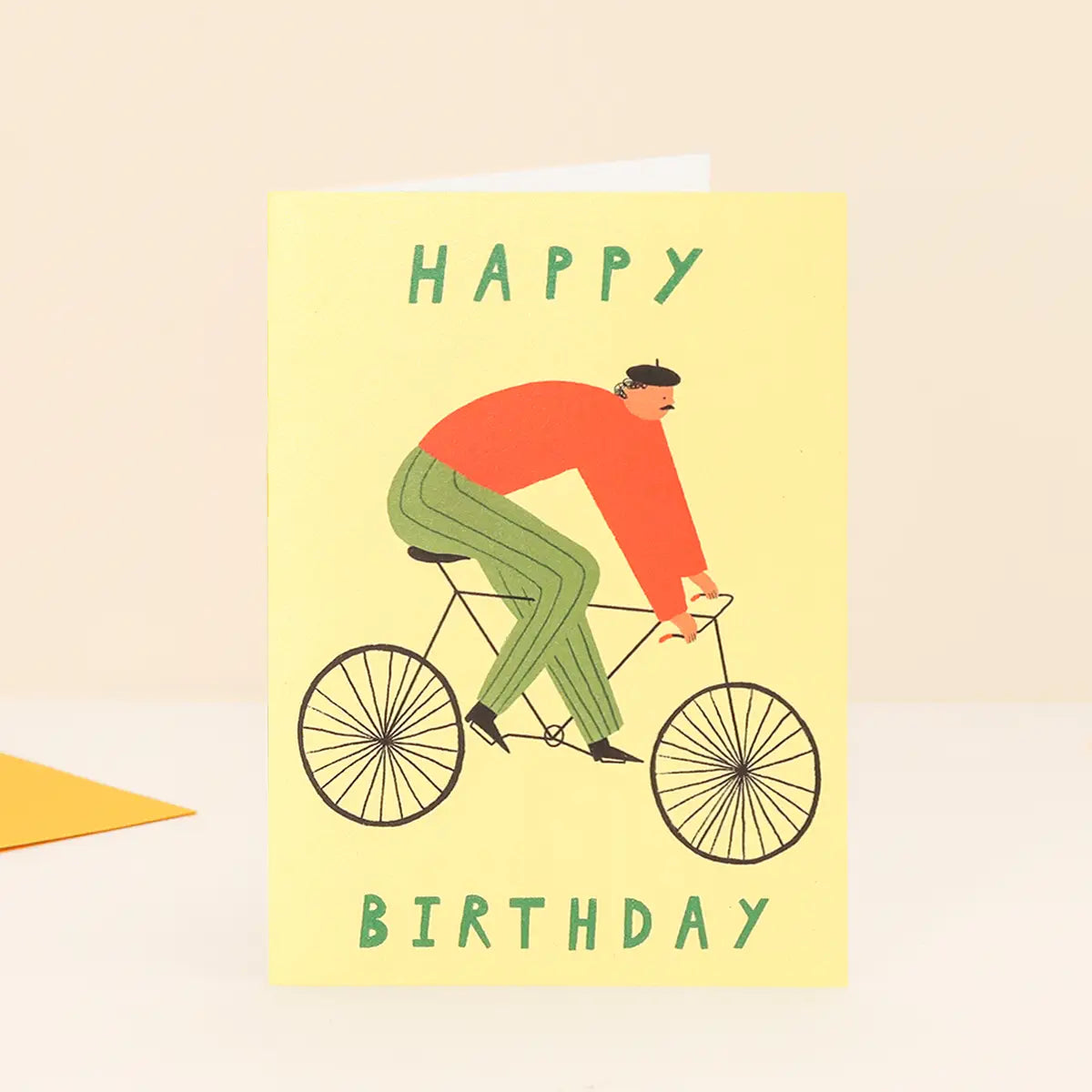 Cyclist Happy Birthday Card | A6