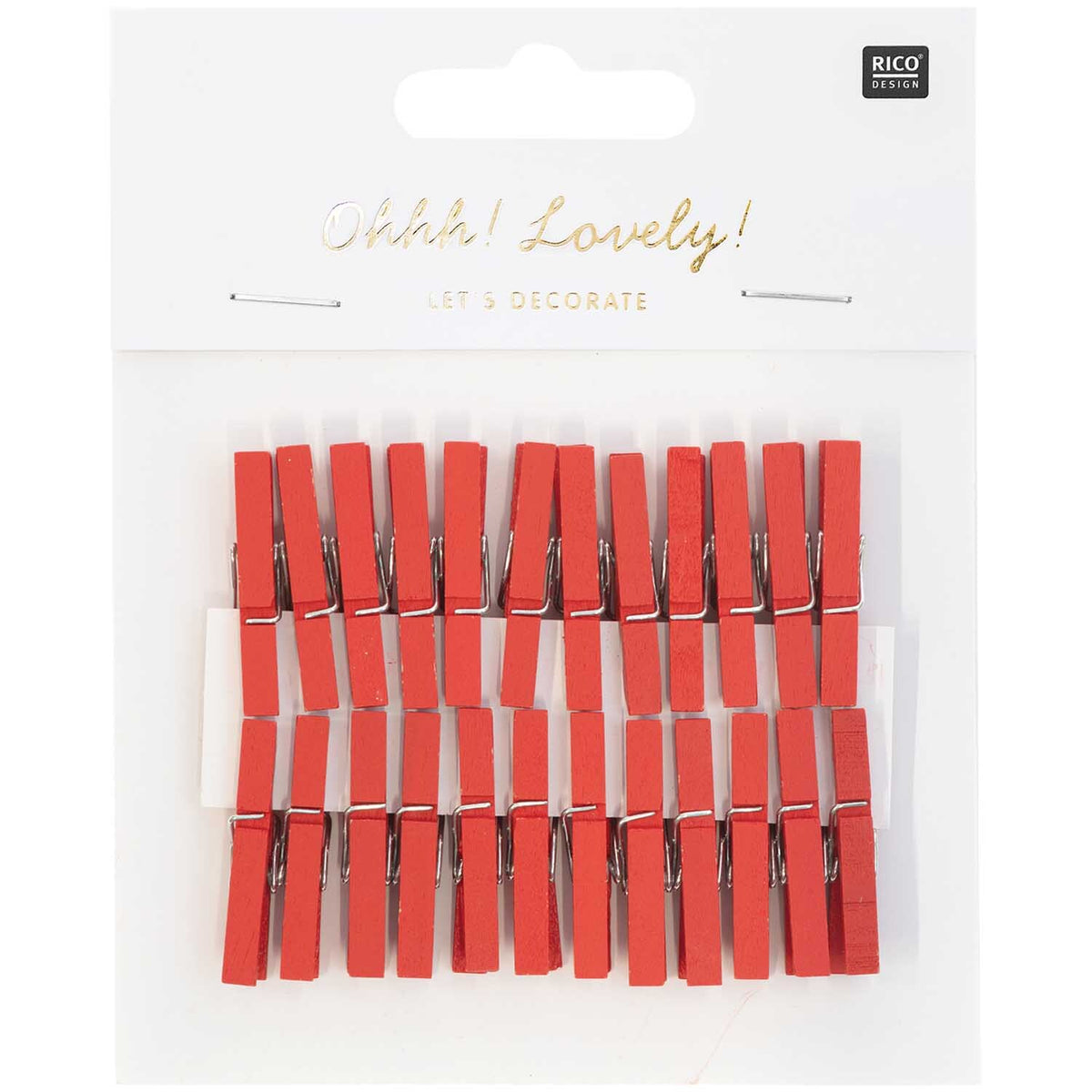 Wooden clips - 24 pieces