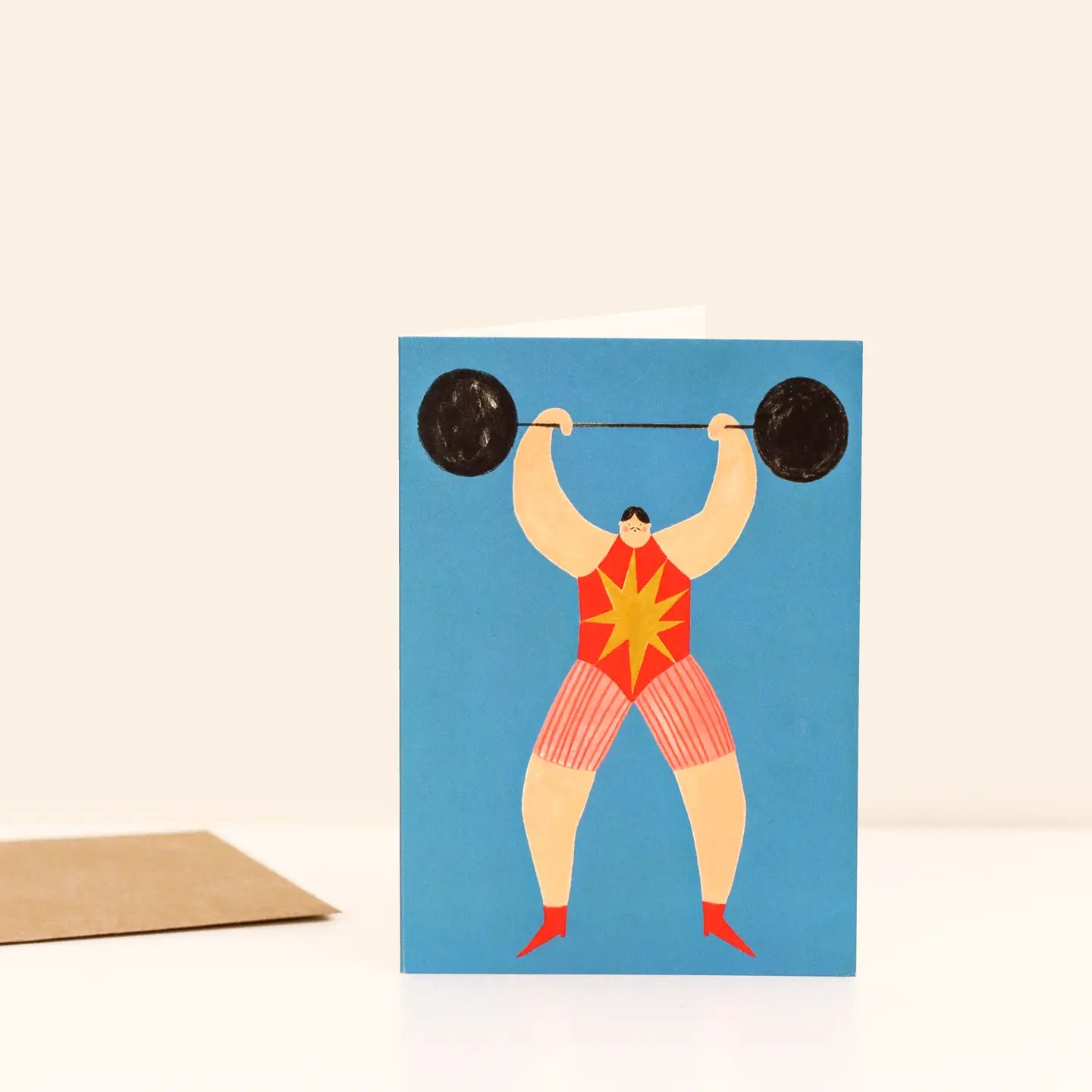 Strong Man Greeting Card  | A6