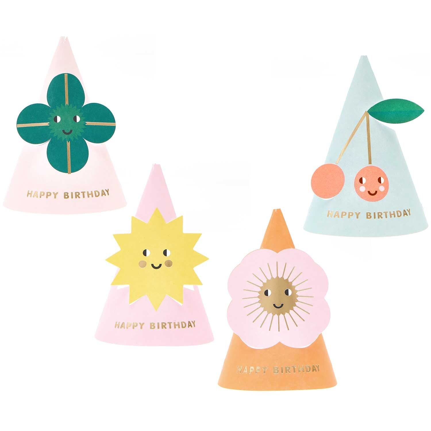 Happy Birthday Party Hat (8 pcs)