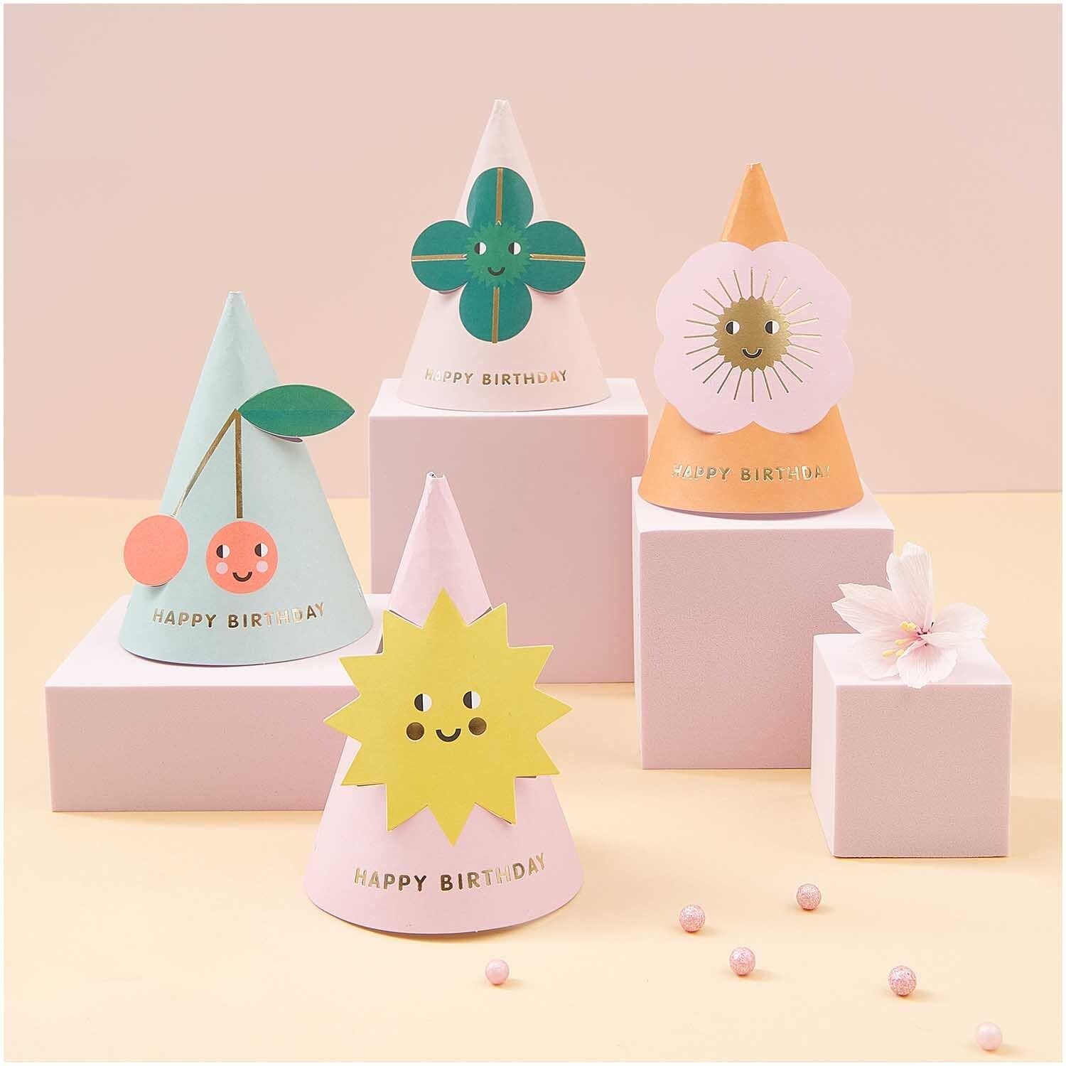 Happy Birthday Party Hat (8 pcs)