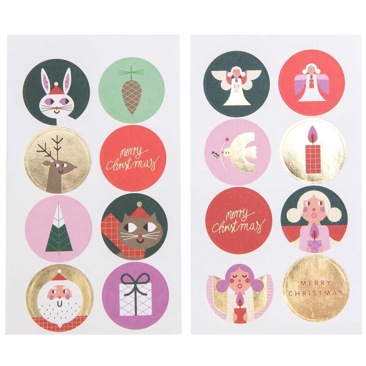 Christmas sticker (4 Sheets)