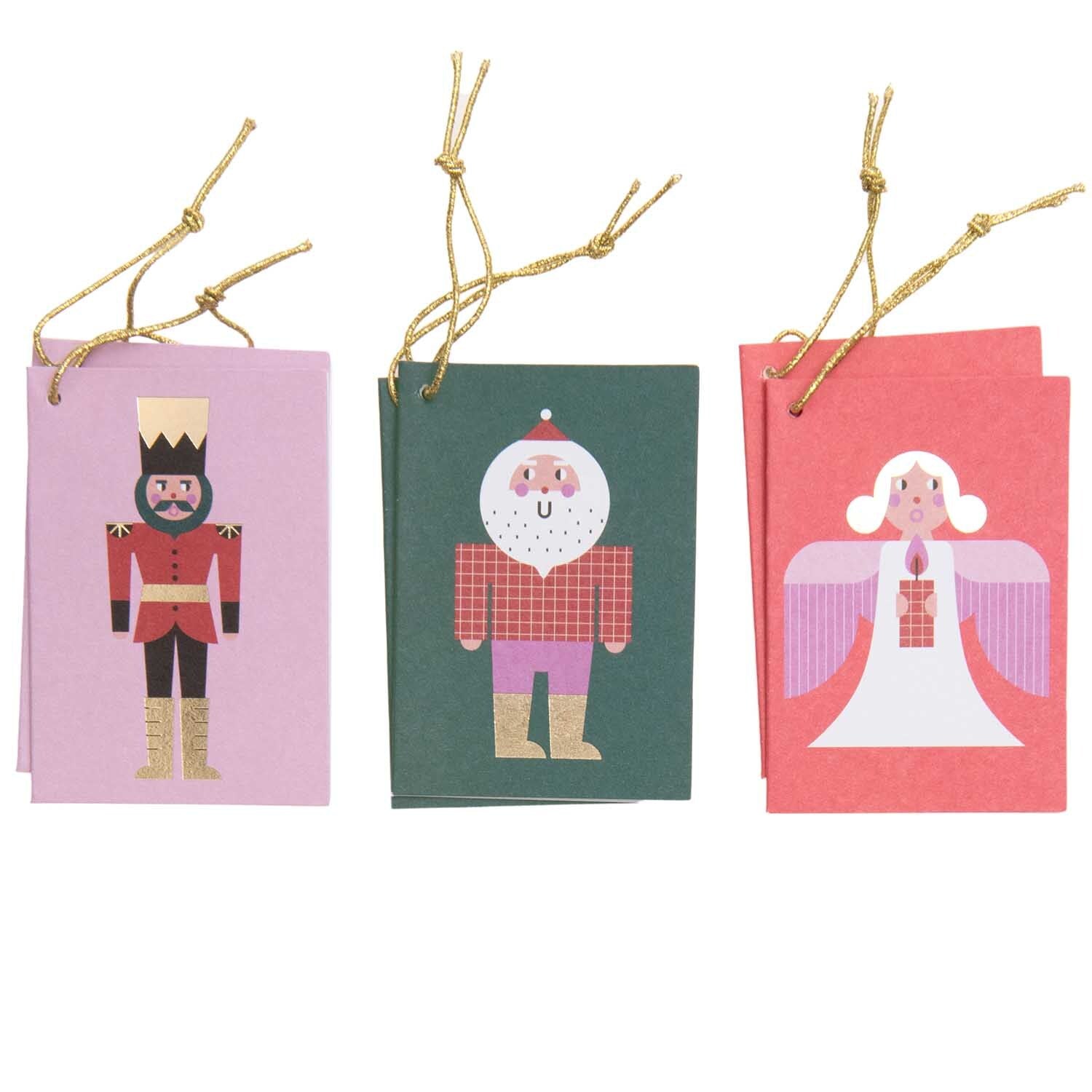 Christmas hanging card (6 pcs)