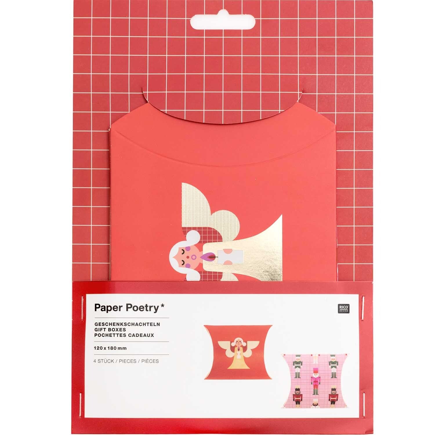 Christmas Figurine Gift Boxes, Set of 4