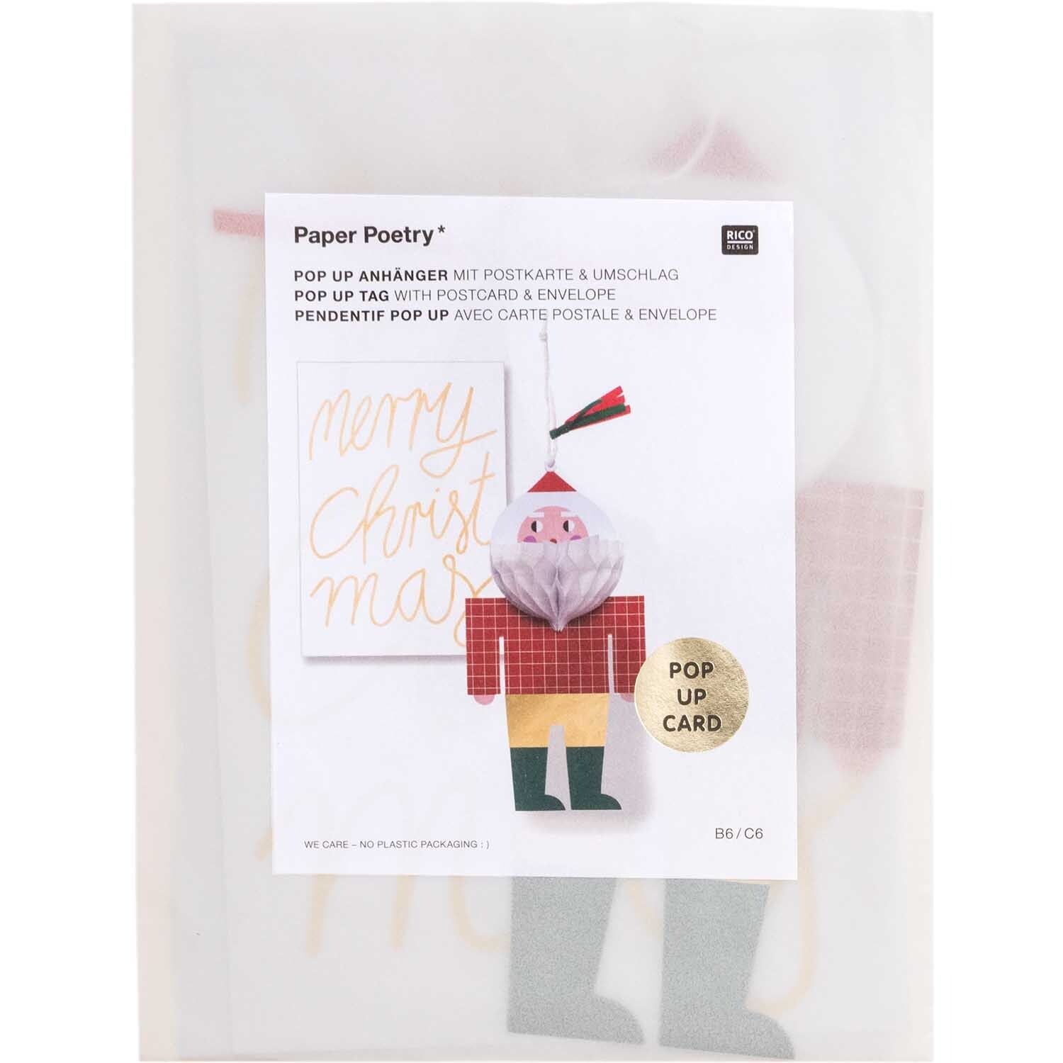 Pop-up Santa Claus Card