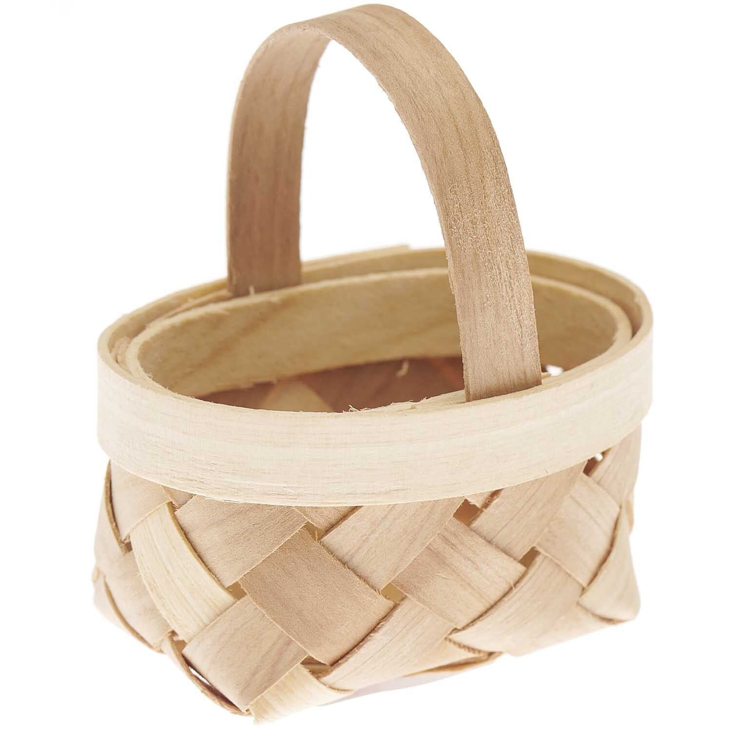 Miniature woven basket