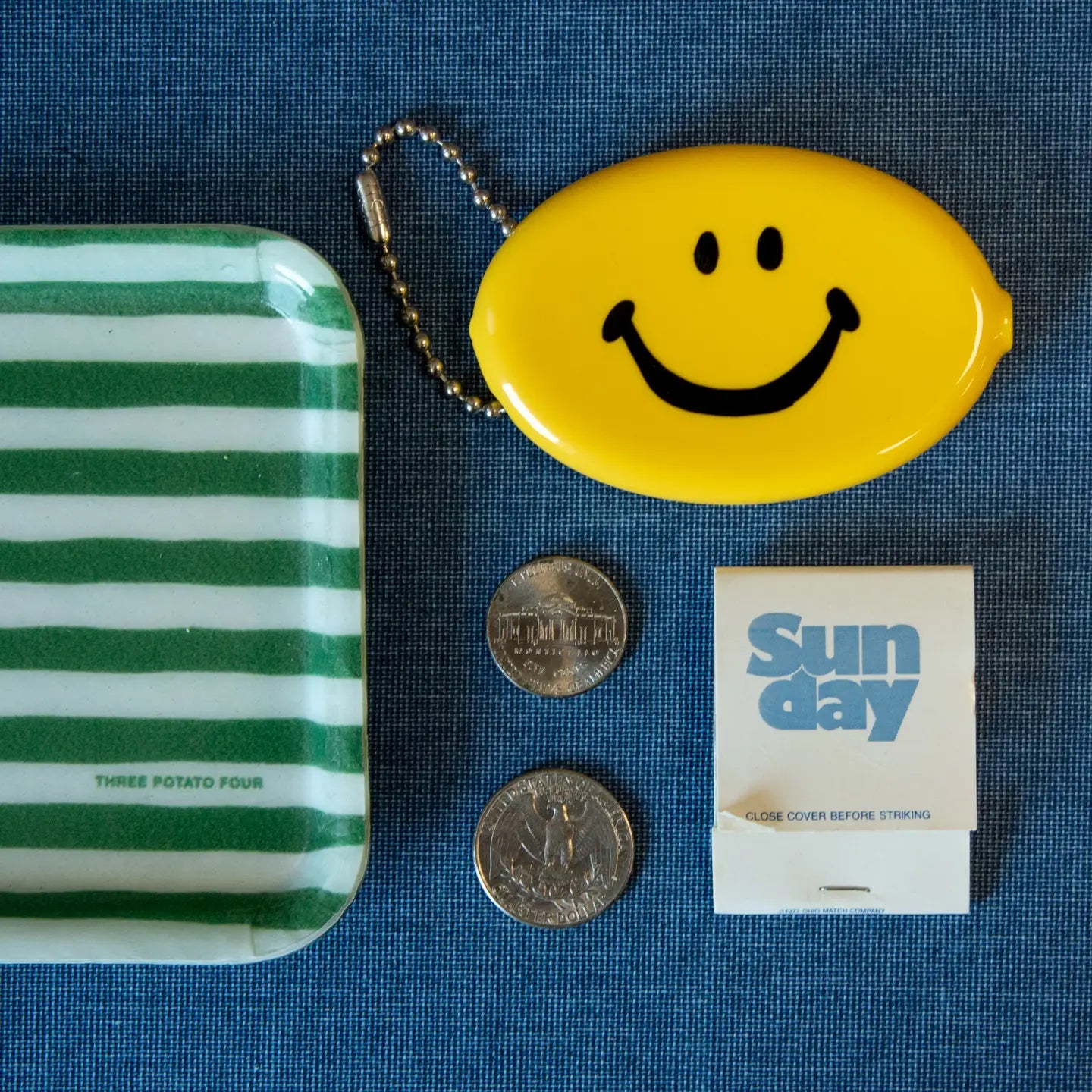 Coin Pouch -  Happy Face Classic (Yellow)