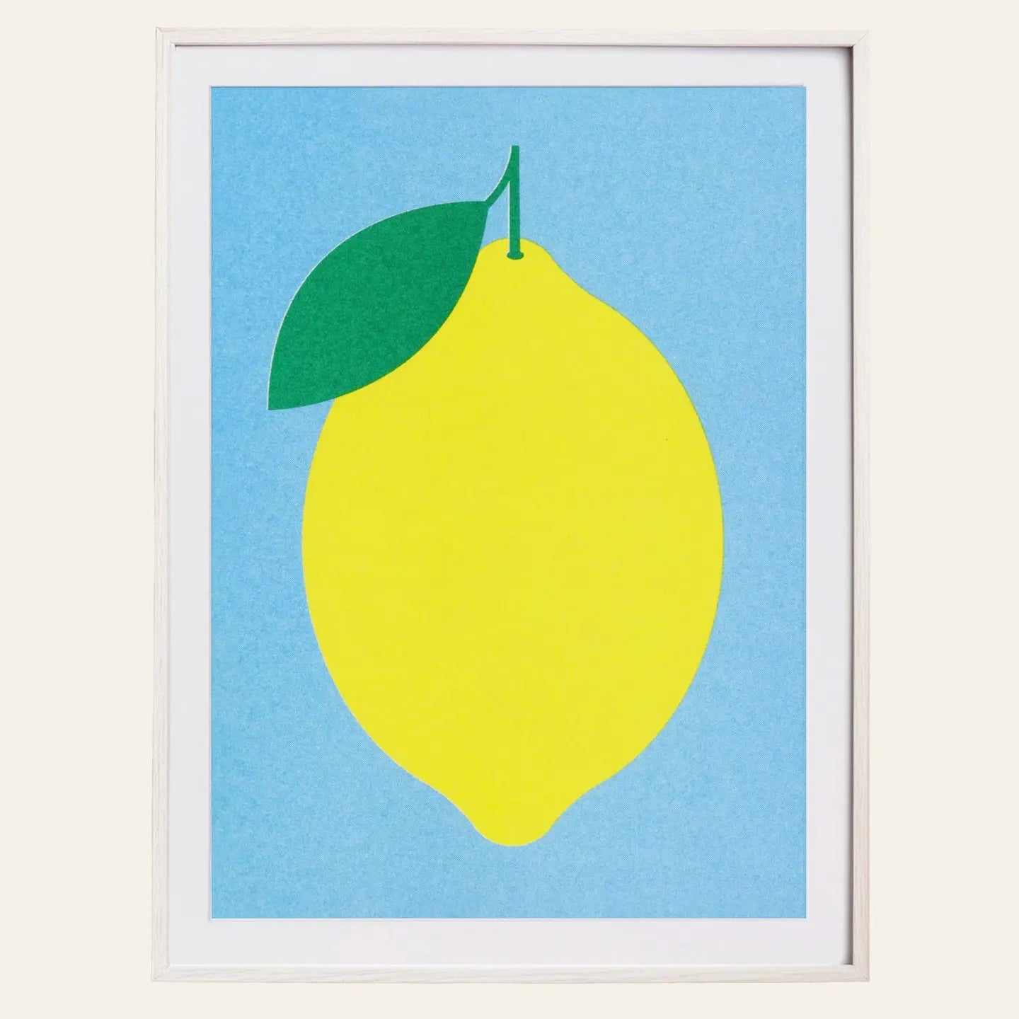 Lemon Art RISO Print Poster