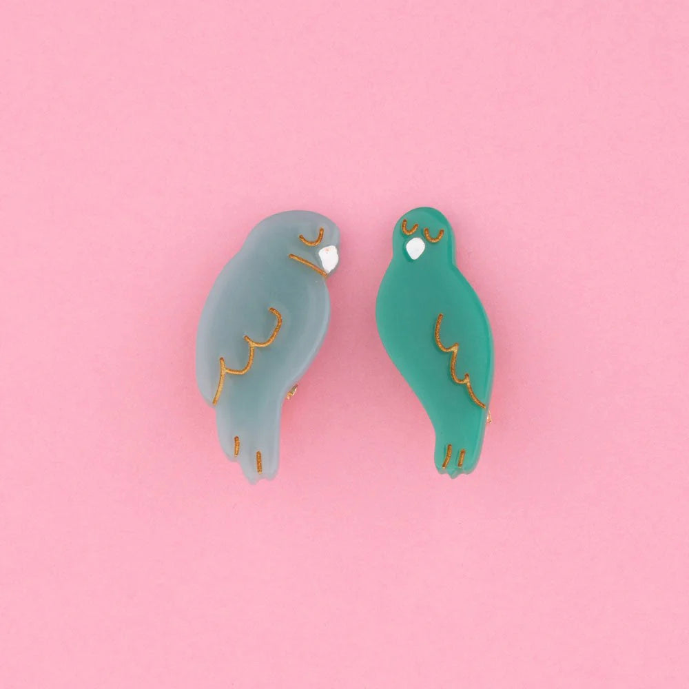 Lovebirds Hair Clip Set
