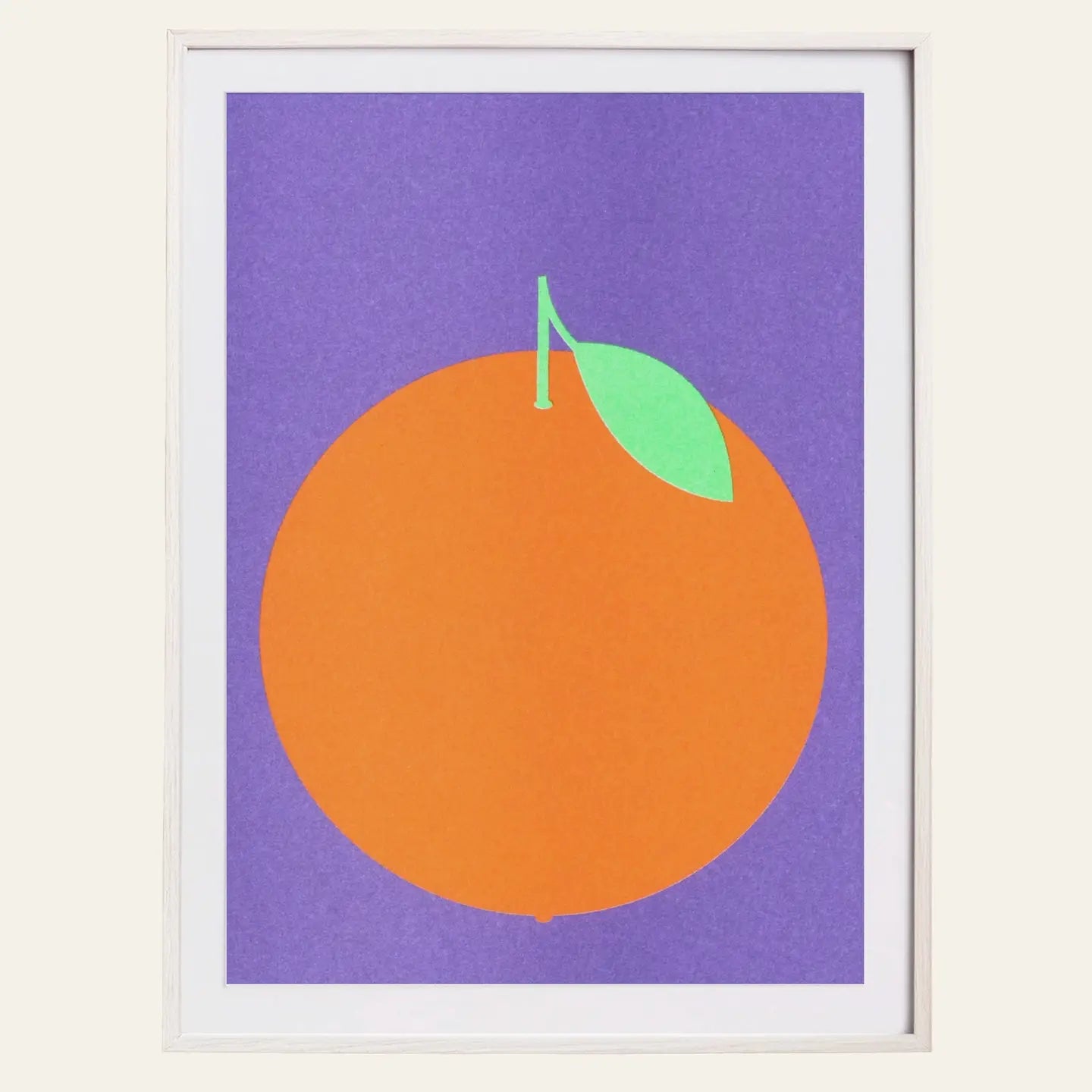 Orange Art RISO Print Poster