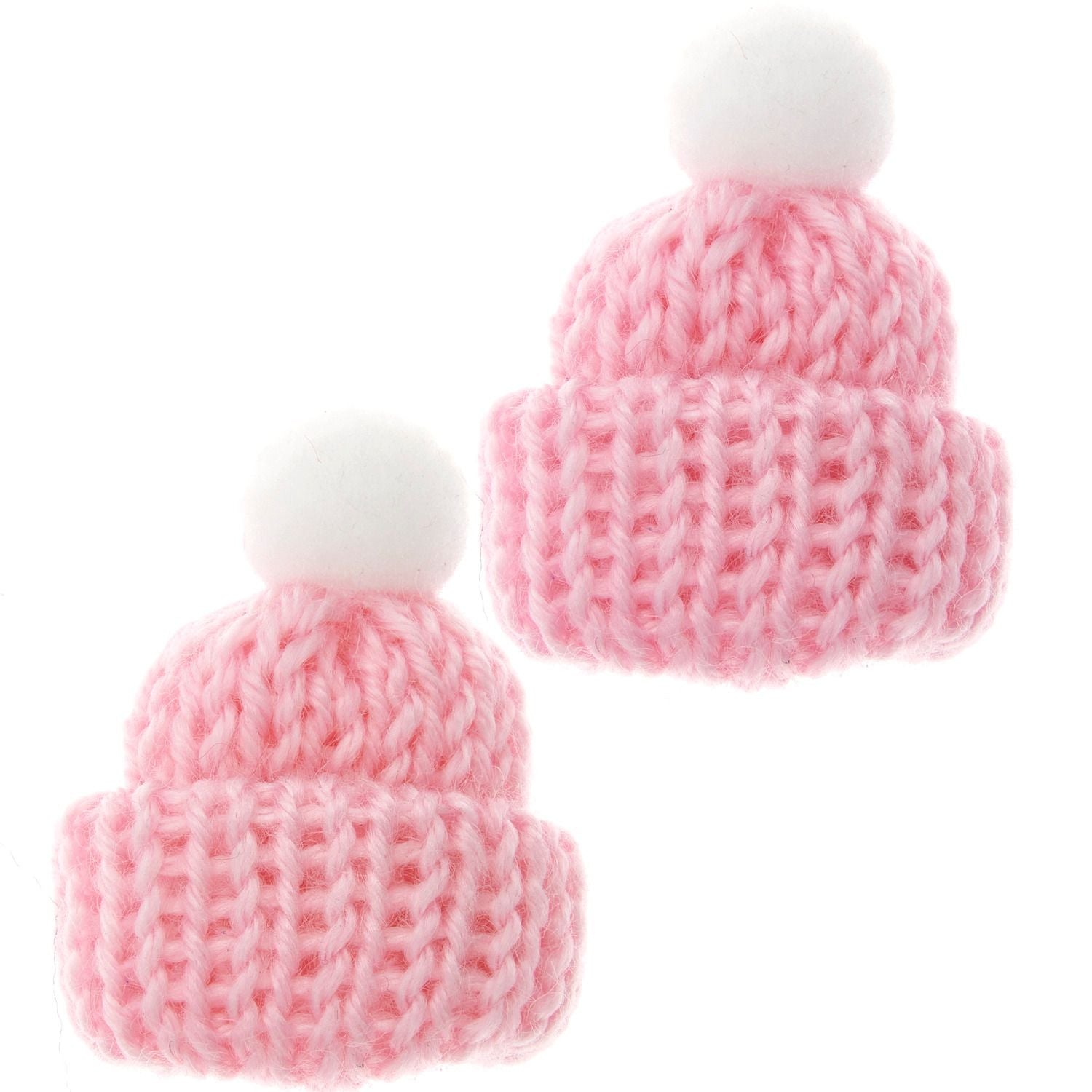 Set of 2 Miniature knit beanies
