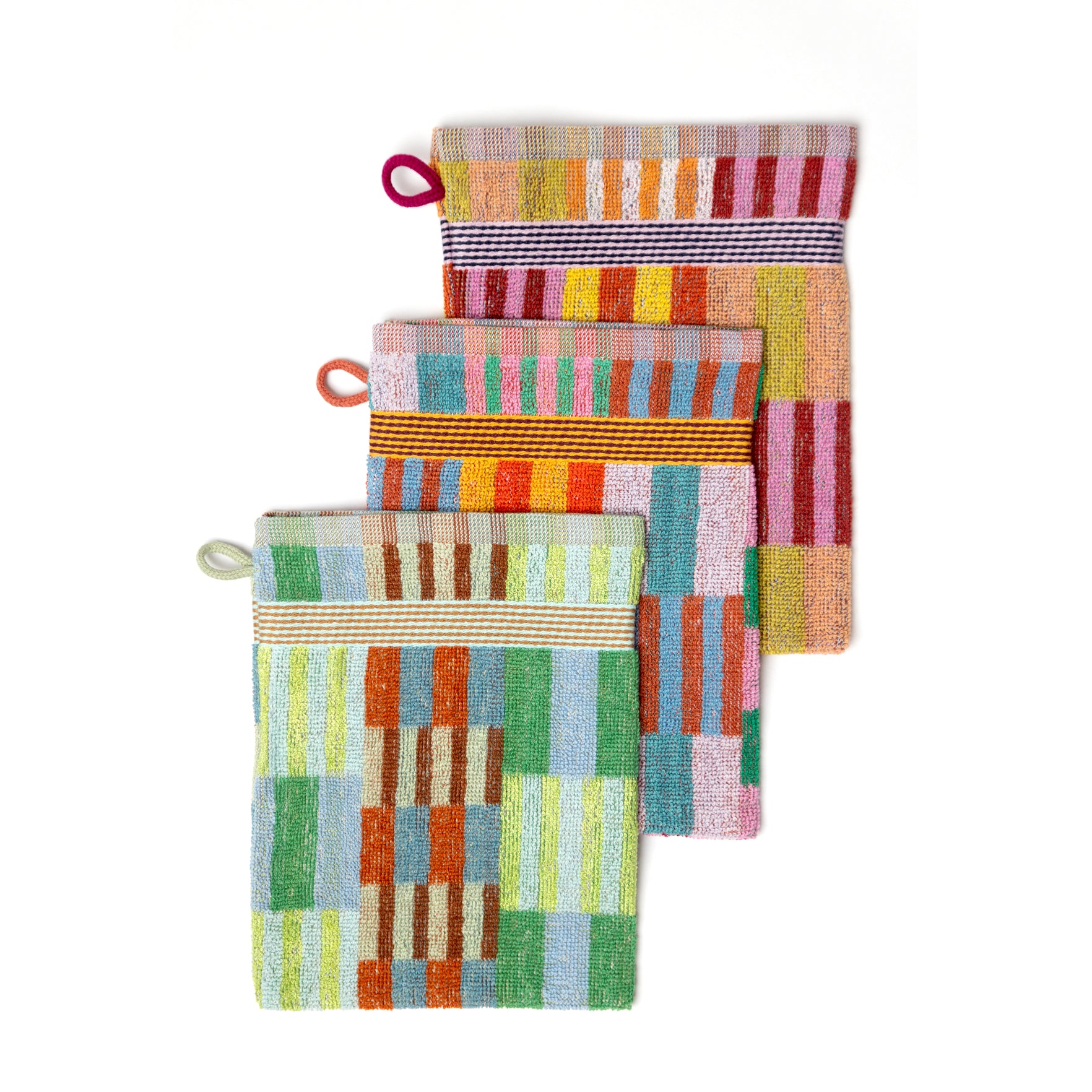 wash cloth trio #80 tulip quilt