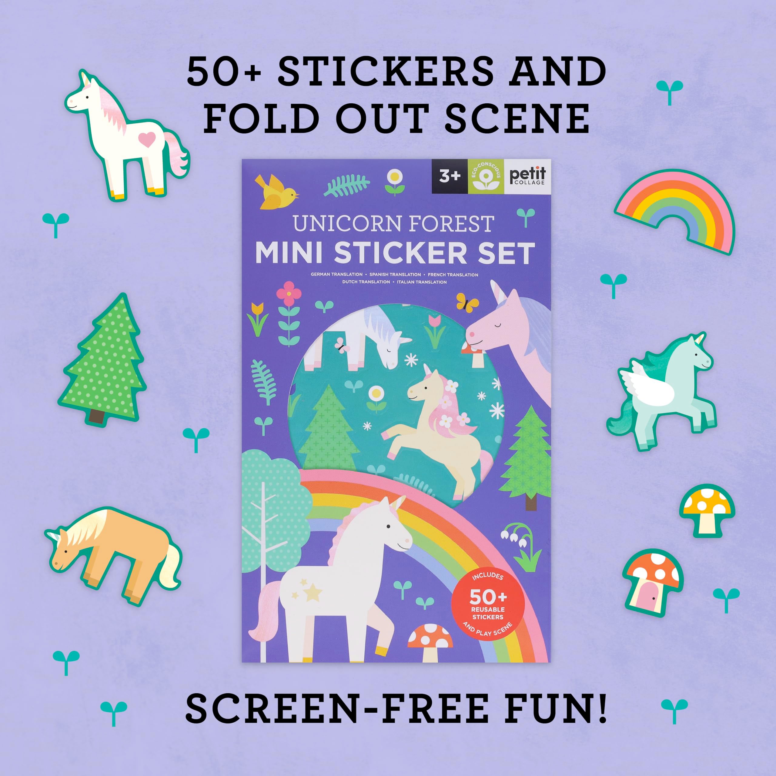 Mini Sticker Set: Unicorn Forest