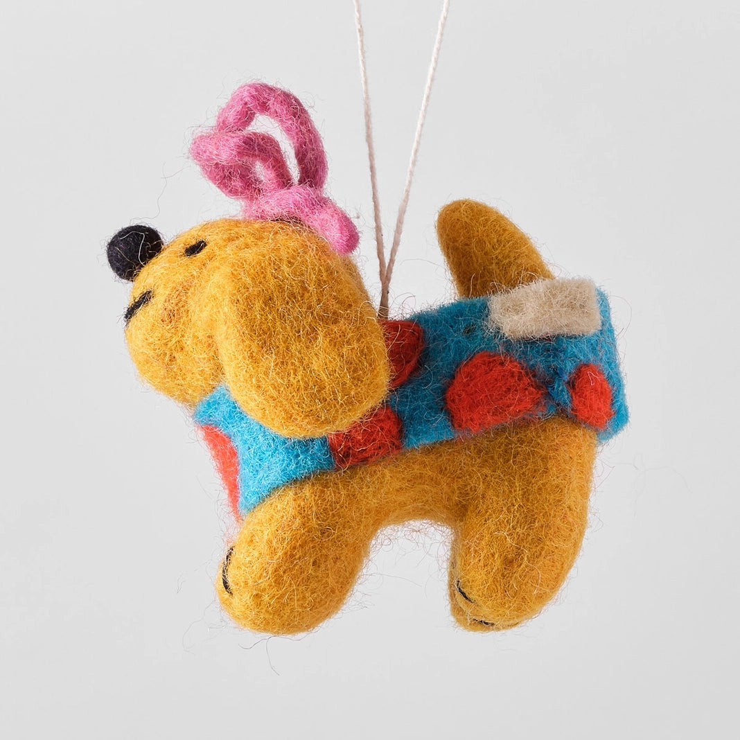 Fifi Hanging Felted Ornament