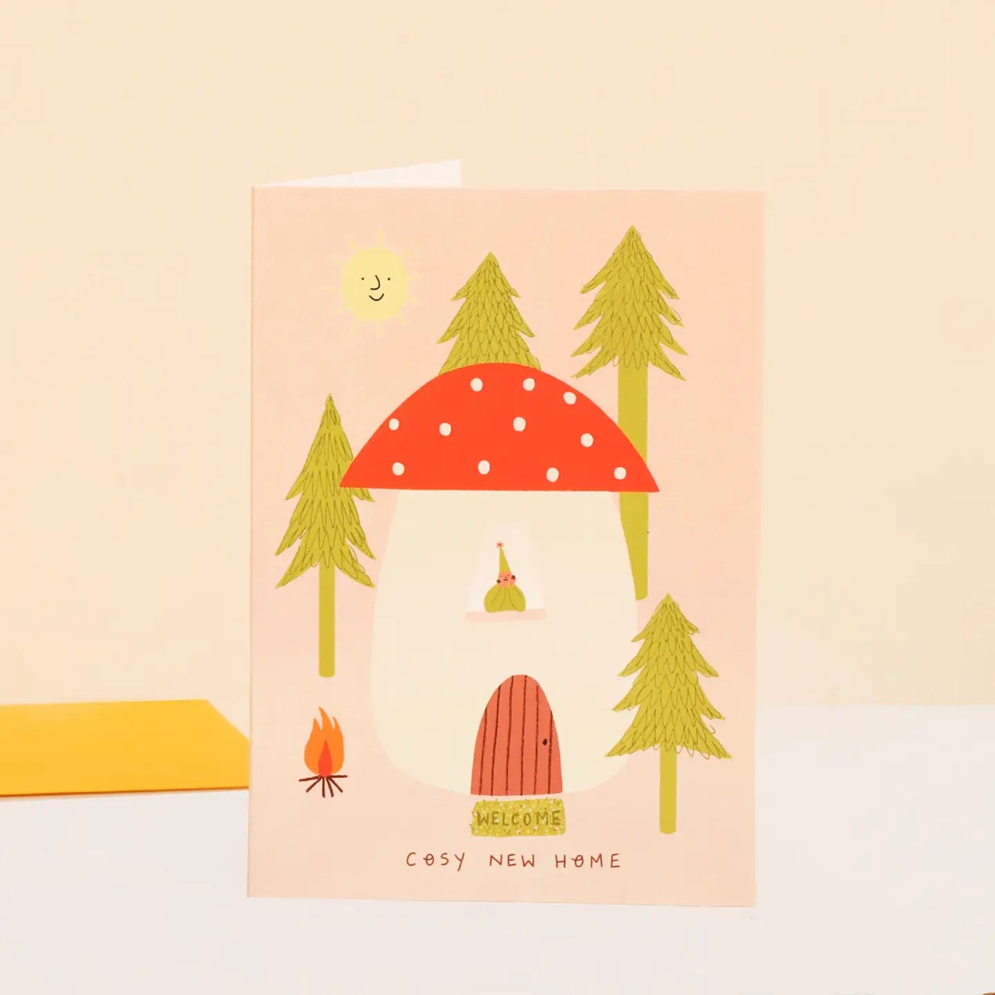 Toadstool Cosy New Home Card | A6