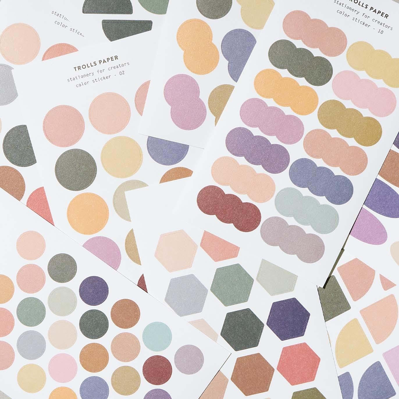 Simple Sticker Color Sticker - Color Sticker 10 Type